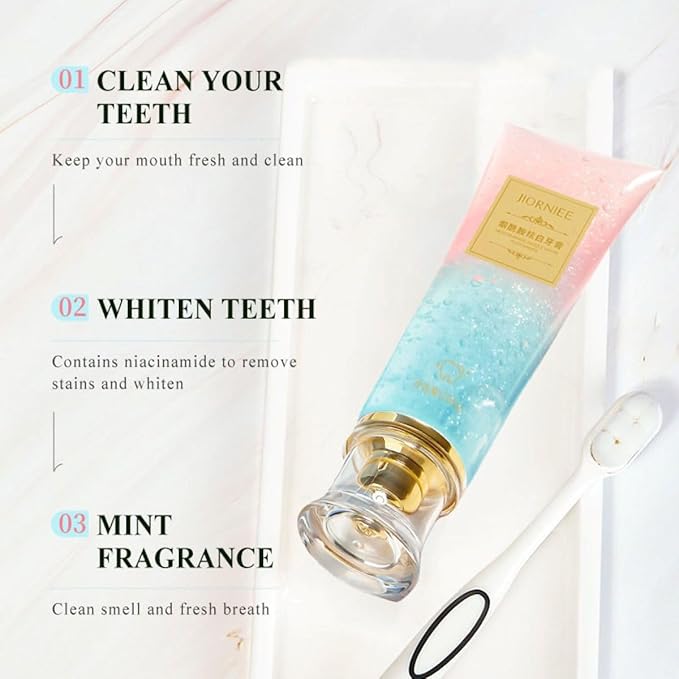 Niacinamide Whitening Toothpaste, Niacinamide Strengthen Toothpaste, Appropriate for Sensitive Teeth Remove Tooth Stains Fresh Breath (2) ﻿ ﻿