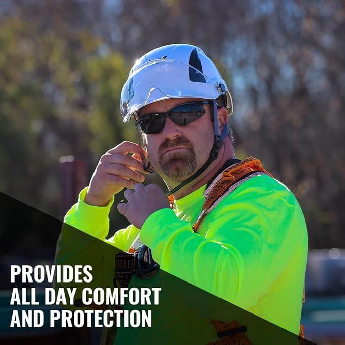 Malta Dynamics APEX Type 2 Safety Helmet – OSHA and ANSI Z89.1 Compliant Safety Hard Hats for Construction Workers and Vented Helmet for Head Protection-StrideForce Fitness