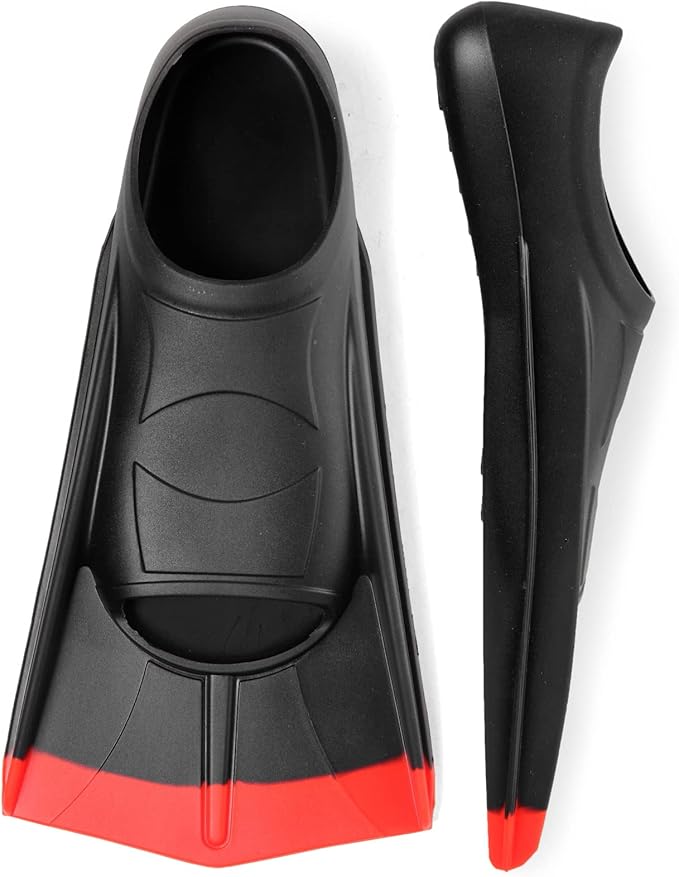 Kids Swim Fins,Short Comfortable Flippers for Lap Swimming and Training for Child,Girls,Boys,Beginners-StrideForce Fitness