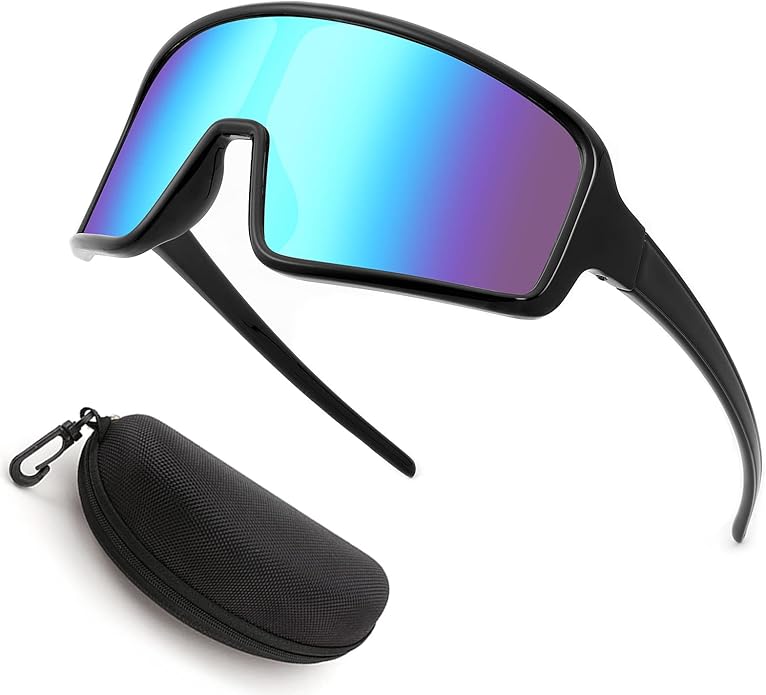 Karsaer Vision Sports Sunglasses Cycling Glasses Baseball Softball Sunglasses Unisex for Adult Youth Kids Boys Girls 8-16-StrideForce Fitness