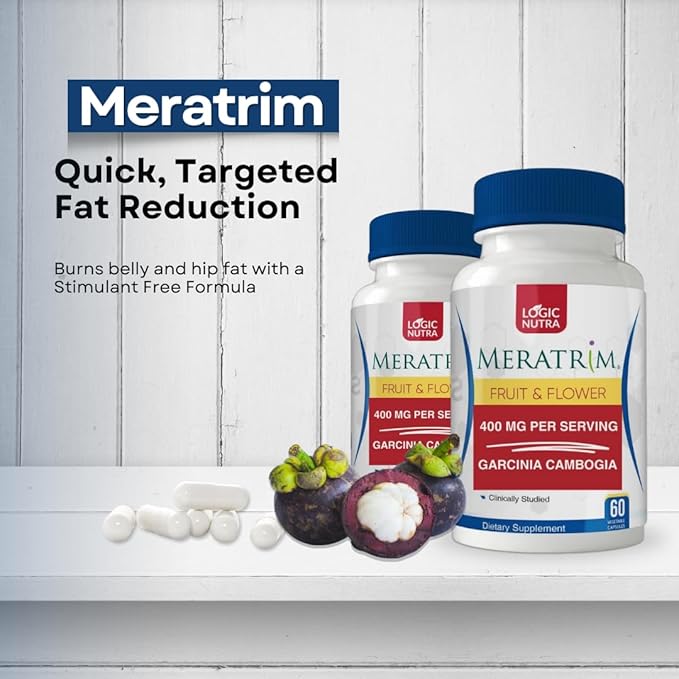 Meratrim Proprietary Blend 400 mg - Garcinia Mangostana (Fruit Rind) Extract - Stimulant Free - 60 Vegetable Capsules-StrideForce Fitness