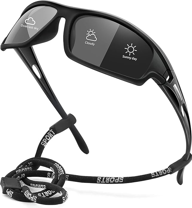 Polarized Sports Sunglasses for Men 100% UV Protection Wrap Around Unbreakable Sun Glasses for Fishing Driving-StrideForce Fitness