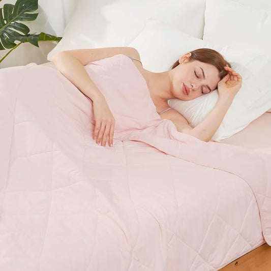 Cozy Bliss Cooling Throw Blanket for Hot Sleepers, Q-Max 0.4 Cooling Comfort 50x70, Cold Blankets for Night Sweats Sleeping, Ultra-Cool Lightweight Breathable Summer Blanket for Bed Travel-StrideForce Fitness