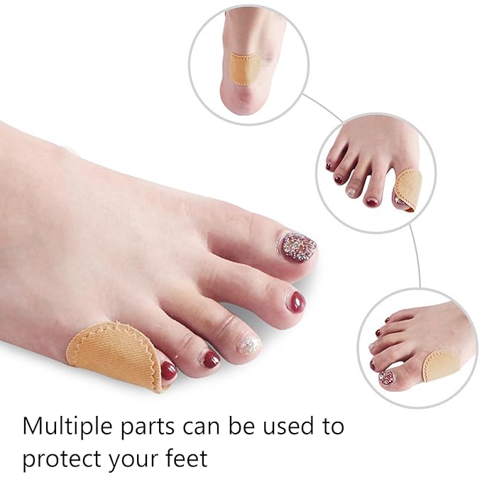 24 Pcs Foot Callus Toe Oval Cushions Pad Protector Corn Patches Shoe Accessories Fabric Feet Heel Toe Protector-StrideForce Fitness