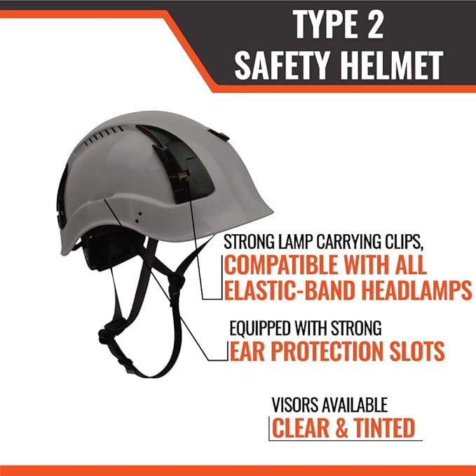 Malta Dynamics APEX Type 2 Safety Helmet – OSHA and ANSI Z89.1 Compliant Safety Hard Hats for Construction Workers and Vented Helmet for Head Protection-StrideForce Fitness