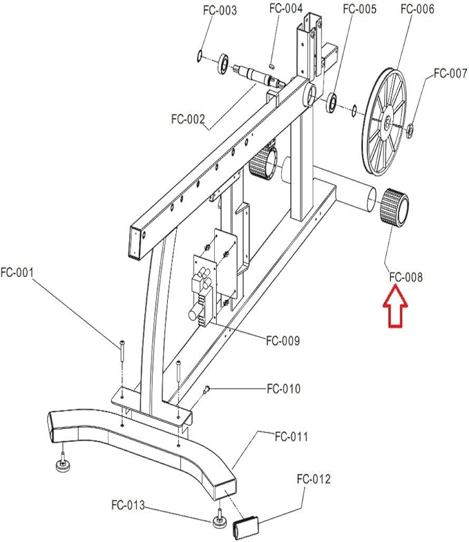 Front Transport Wheel Roller Assembly REX346W Works W Life Fitness R1 R3 Recumbent Bike-StrideForce Fitness