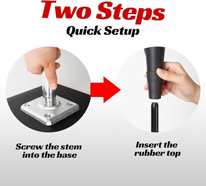 Portable Batting Tee,Height Adjustable from 25-37 inch Hitting Tee For Baseball and Softball, Easy Assemble Premium Baseball Tee with Rubber Top,Metal Base Softball Tee for Kids/Youths/Adults-StrideForce Fitness