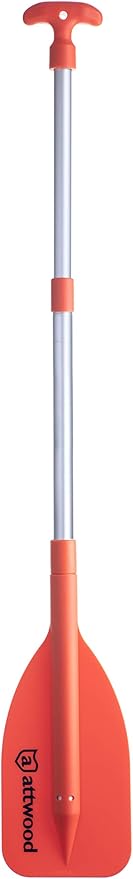 Attwood Emergency Telescoping Paddle for Boating, Orange-StrideForce Fitness