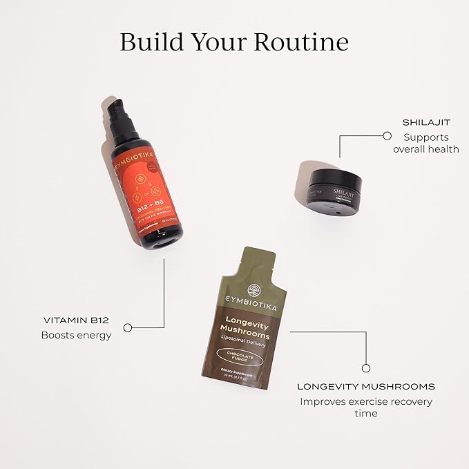 CYMBIOTIKA Liposomal Vitamin B12 Liquid Supplement, 1250 mcg, Supports Energy, Cell Production, Helps Strengthen Hair, Skin & Nails, Non-GMO, Gluten Free, Sugar Free, Keto & Vegan Friendly, 2 oz-StrideForce Fitness