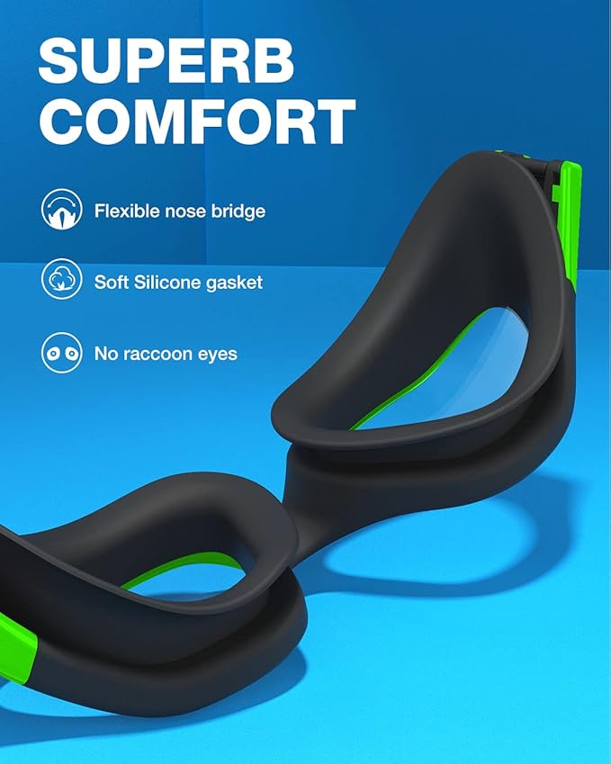 ZIONOR G1 Polarized Swimming Goggles for Unisex Adult Women Anti Fog 100% Anti UV Diving Goggles-StrideForce Fitness