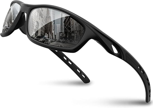 RIVBOS Sunglasses for Men Women Polarized UV Protection Sports Fishing Driving Shades Cycling RB833-StrideForce Fitness