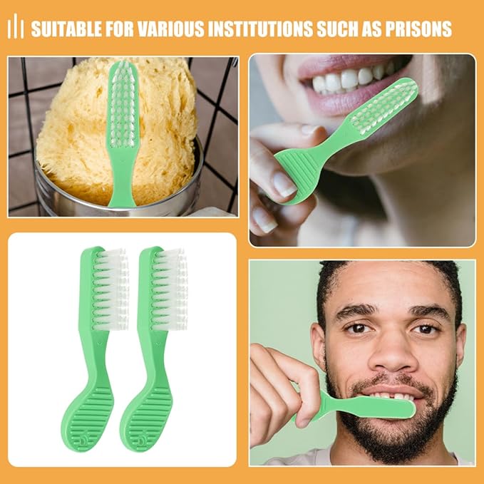 20Pcs Short Handle Toothbrushes with Soft Bristles Large Brush Head Portable Travel Pocket Toothbrushes for Teeth Cleaning and Orthodontic Maintenance