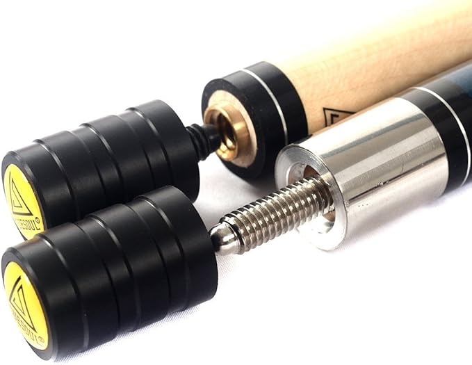 CUESOUL 58 Inch 19oz/20oz Maple Billiard Stick Pool Cue Set 11.5mm/13mm Tip[Weight Adjustable]-StrideForce Fitness