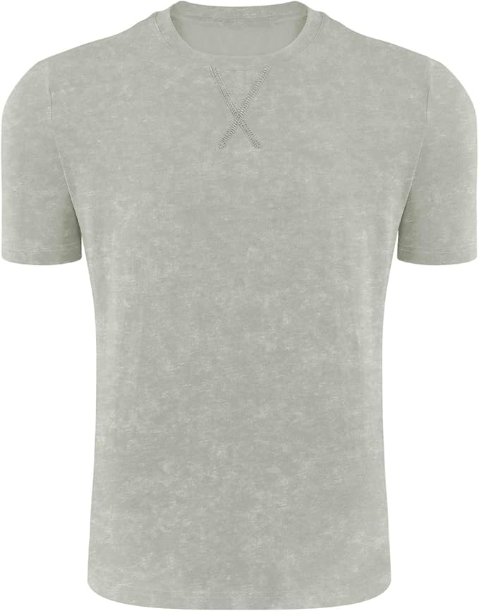 LOGEEYAR Men's Athletic Washed T-Shirts Basic Crew Neck Tees Tops Causal Distressed Cotton T Shirts for Men-StrideForce Fitness