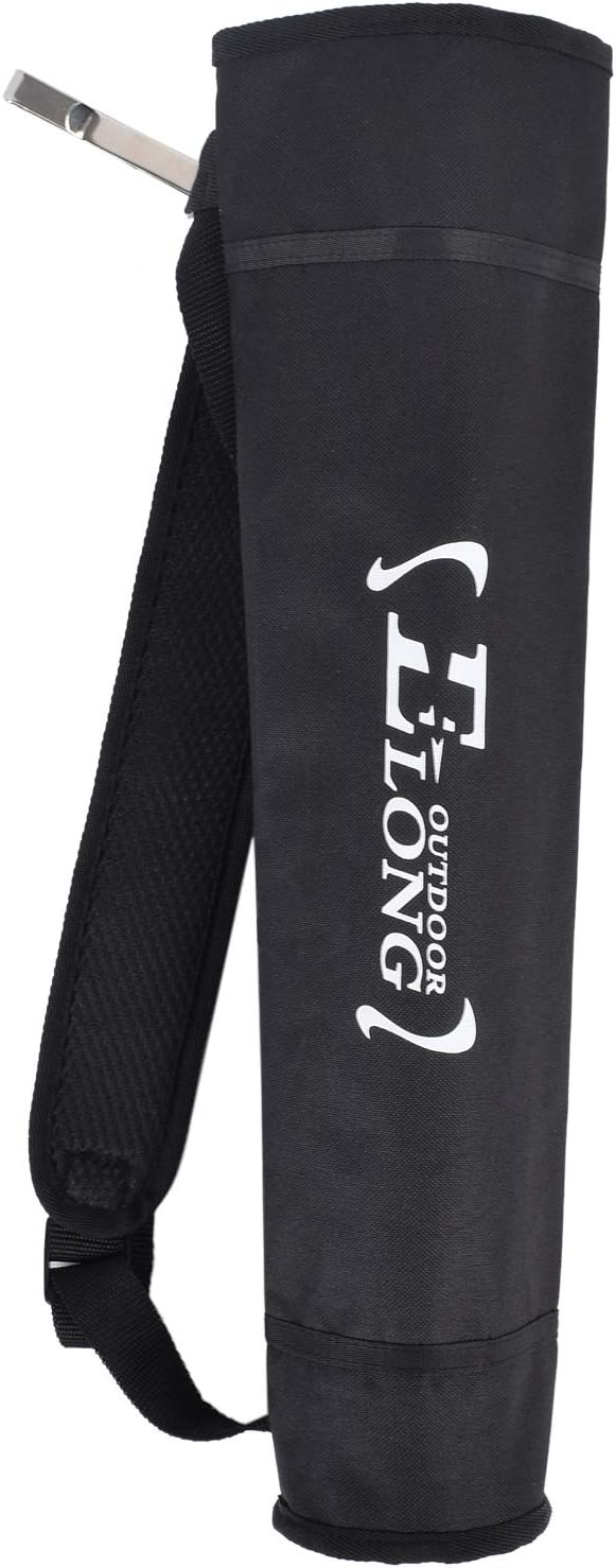 YLS Archery Hip and Back Quiver for Arrows - Black Arrow Quiver for Kids and Adults - Adjustable Arrow Holder with a Padded Strap and Belt Clip - Archery Accessories for Field and Practice-StrideForce Fitness