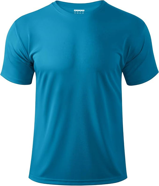 Boladeci Men's Swim Shirt Short Sleeve UPF 50+ Sun Protection SPF UV Moisture Wicking Lightweight Quick Dry Rash Guard-StrideForce Fitness