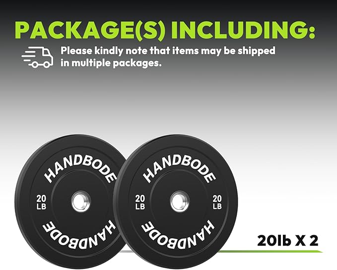 Colored Bumper Weight Plates Olympic Weight Plate Set 2-Inch, 10/15/20/25/35/45/55 lb Barbell Weight Plates Set for Home Gym, Rubber Strength Training Weights Plates for Weight Lifting-StrideForce Fitness