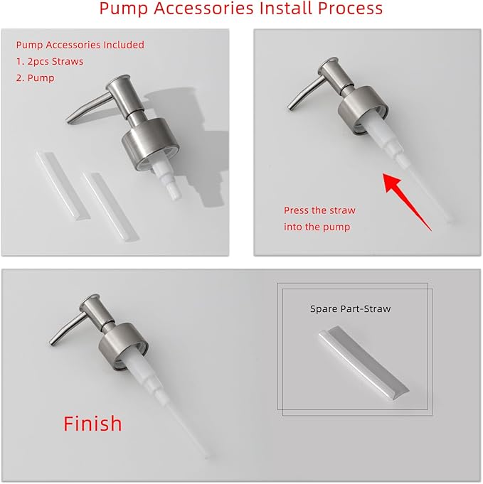 Bathroom Accessories Set, 4Pcs Hand Soap Dispenser and Toothbrush Holder Set, Tumbler Mouthwash Cup, Vanity Tray for Modern Home Decor Bathroom Countertop Organizer (Gray)