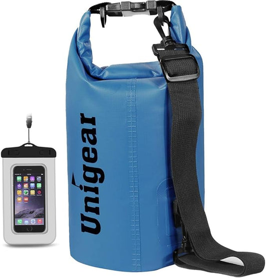 Unigear Dry Bag Waterproof, 2L/5L/10L/20L/30L/40L Floating and Lightweight Bags for Kayaking, Boating, Fishing, Swimming and Camping with Waterproof Phone Case-StrideForce Fitness