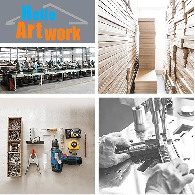 iHAPPYWALL Vintage Inspirational Fitness Quotes Wall Art No Pain No Gain Dumbbells Gym Sport Picture for Home Bodybuilding Room Bedroom Decor Ready to Hang 24x36inch (Grey)-StrideForce Fitness