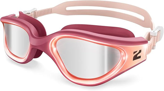 ZIONOR G1 Nava Super Anti-Fog Unisex Swim Goggles Mirror/Bright Smoke Lens-StrideForce Fitness