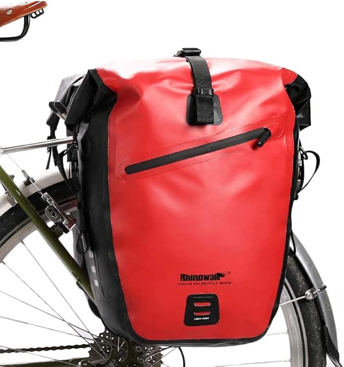 Rhinowalk Bike Bag Waterproof Bike Pannier Bag for Bicycle Cargo Rack Saddle Bag Shoulder Bag Laptop Pannier Rack Bicycle Bag Professional Cycling Accessories-StrideForce Fitness
