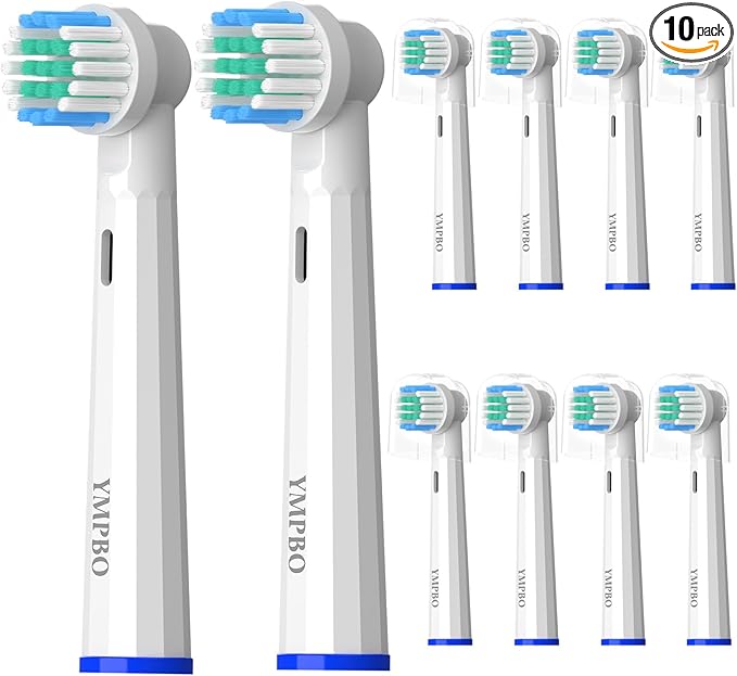 Replacement Heads Compatible with Oral B Braun Electric Toothbrush, 10 Pack Toothbrush Head Refill, EB17A