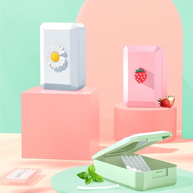 1+3 Pack Orthodontic Wax for Braces Aligners 120 Precut Wax Dots, Braces Wax, Hardcover Box Dental Wax with Mirror for Home Travel Office, Mint Flavored