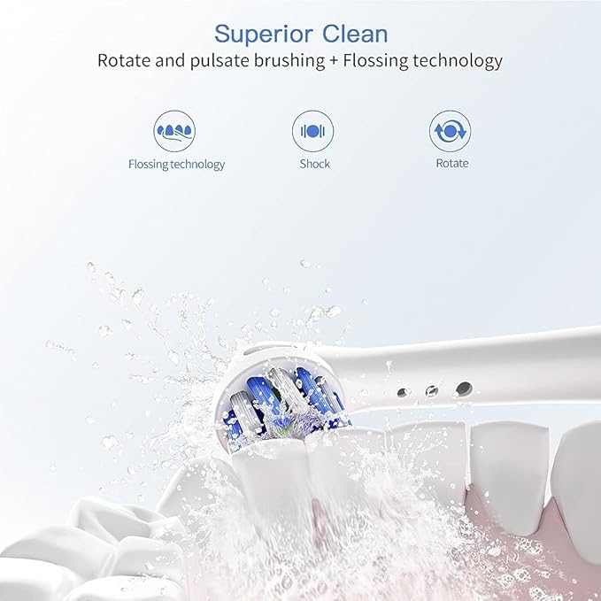 Replacement Toothbrush Heads for Oral B Braun, 16 Pack Electric Toothbrush Heads, Precision Clean Brush Heads Refill Compatible with Oral-B 7000/Pro 1000/9600/5000/3000/8000 (16pack)