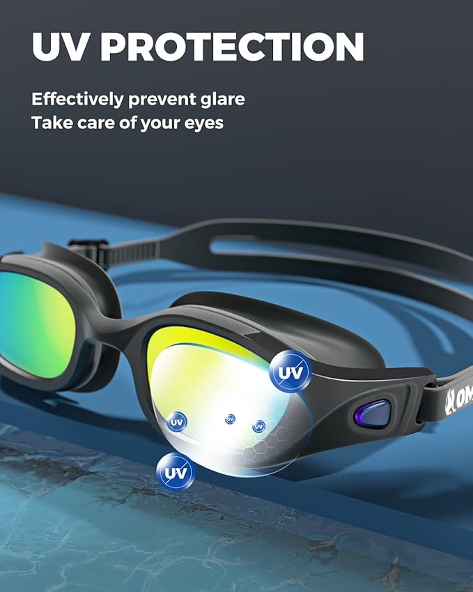 OMID Swim Goggles, P3 Anti-Fog Swimming Goggles for Men Women Anti-UV Goggles-StrideForce Fitness