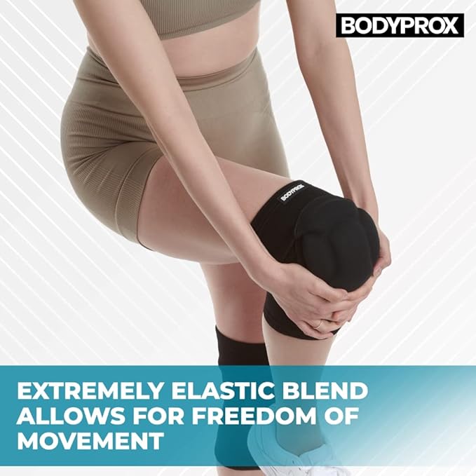 Bodyprox Protective Knee Pads, Thick Sponge Anti-slip, Collision Avoidance Knee Sleeve-StrideForce Fitness