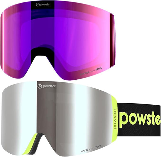 Ski Goggles Snow OTG Snowboard Goggles Magnetic Interchangeable Lens Frameless UV Protection Anti-fog mobile Skating-StrideForce Fitness
