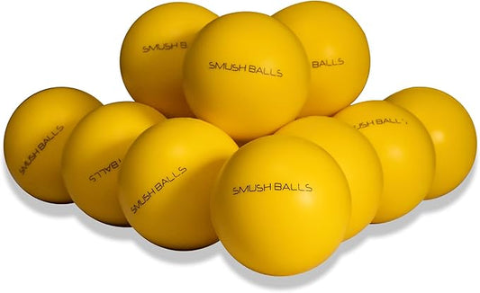 SMUSH BALLS Soft Foam Baseballs 12-Pack – Regulation Size Training Ball for Indoor & Outdoor Batting, Throwing & Catching Practice – Safe for Windows, Youth & Adult Players-StrideForce Fitness