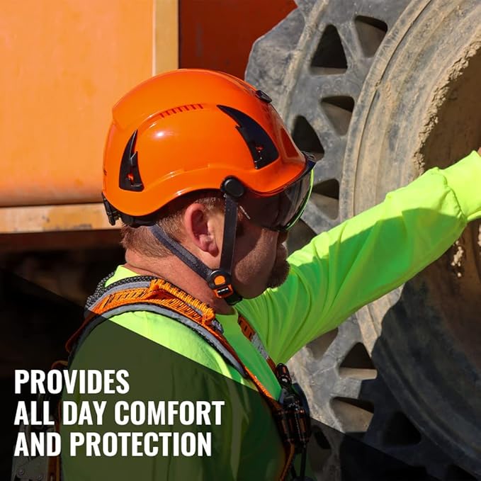 Malta Dynamics APEX Type 2 Safety Helmet – OSHA and ANSI Z89.1 Compliant Safety Hard Hats for Construction Workers and Vented Helmet for Head Protection-StrideForce Fitness