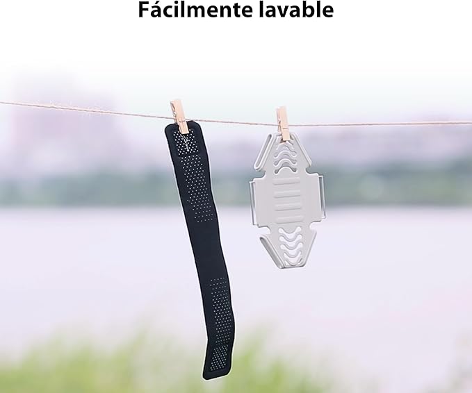 BONE Run Tie, Running Cell Phone Holder, Skin-Friendly & Washable Silicone Sport Armband, Universal Workout Phone Carrier Compatible with Most Smartphone (Luminous - Size L/Arm Size 9.8-15.7")-StrideForce Fitness