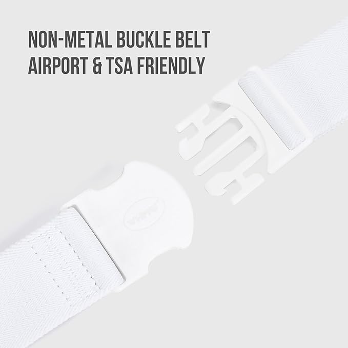 WHIPPY Mens Elastic Stretch Belt Unisex Adventure Web Belt for Women Men with Non-Metal Buckle Adjustable Belts-StrideForce Fitness