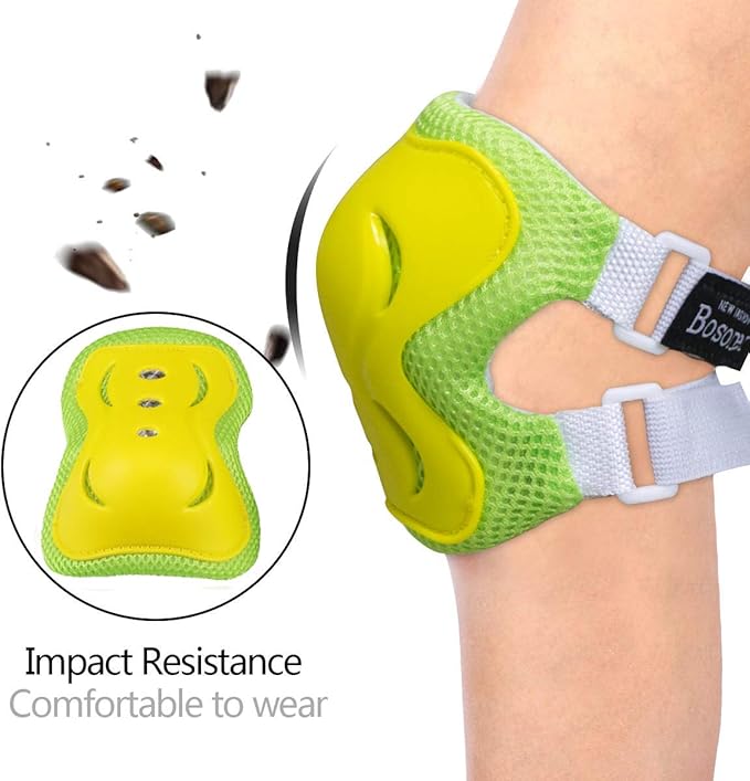 BOSONER Kids/Youth Knee Pad Elbow Pads Guards Protective Gear Set for Roller Skates Cycling BMX Bike Skateboard Inline Skatings Scooter Riding Sports-StrideForce Fitness