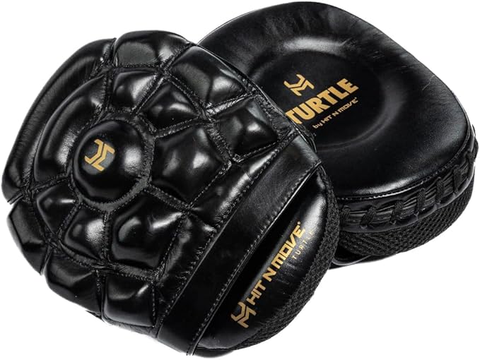 HIT N MOVE Turtle Boxing Mitts and Pads Suitable for Boxing Gloves Men, Boxing Equipment, MMA Gloves Men, UFC Gloves, Boxing Mitts Leather, Training Gear for Athletes, High-Performance Focus Mitts-StrideForce Fitness