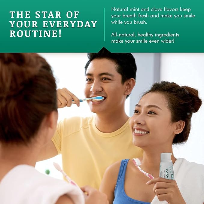 SprinJene Natural Fluoride Toothpaste – Natural Toothpaste for Gum Health & Cavity Protection – Patented Black Seed Oil & Zinc Formula for Healthy Teeth & Gums – Made in The USA (4 Pack)