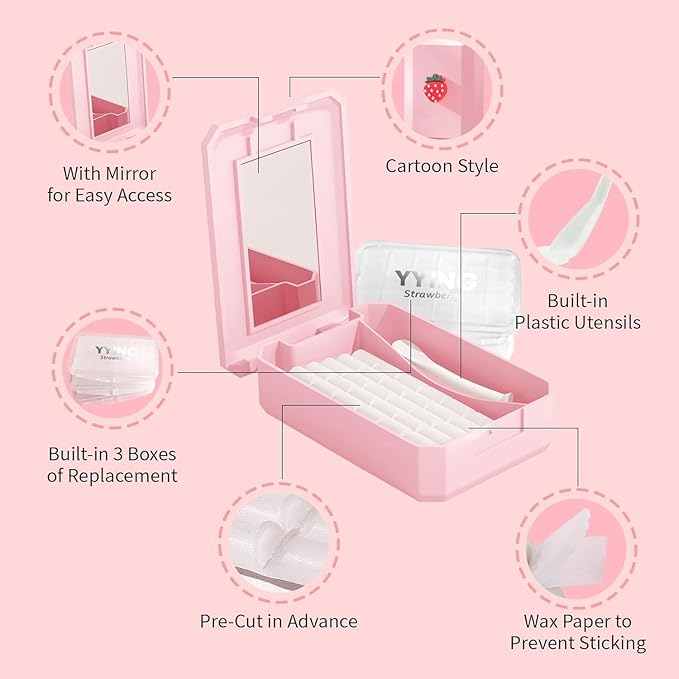 3+9 Pack Orthodontic Wax for Braces Aligners 360 Precut Wax Dots, Braces Wax, Tooth Wax for Braces, Hardcover Box Dental Wax with Mirror for Home Travel Office, Mixed Flavors