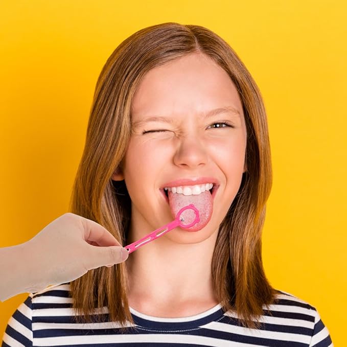 Garneck 4pcs Kids Tongue Exerciser: Oral Muscle Motor Trainer for Speech Therapy - Child Tongue Thrust Corrector Retaining Stabilizing Device