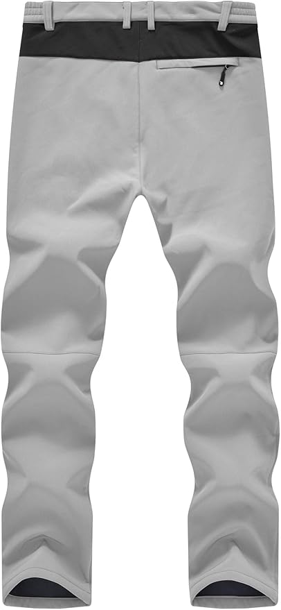 YSENTO Men's Fleece Lined Ski Snow Pants Winter Waterproof Softshell Insulated Hiking Cargo Pants-StrideForce Fitness