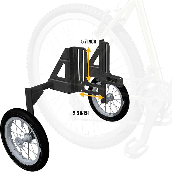 CyclingDeal Adjustable Adult Bicycle Bike Stabilizers Training Wheels Fits 24" to 29" - Quality Heavy Duty-Max Weight up to 120kg/265 lbs.-StrideForce Fitness
