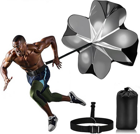 Running Speed Training, 56 inch Speed Drills Resistance Parachute Running Sprint Chute Soccer Football Sport Speed Training-StrideForce Fitness