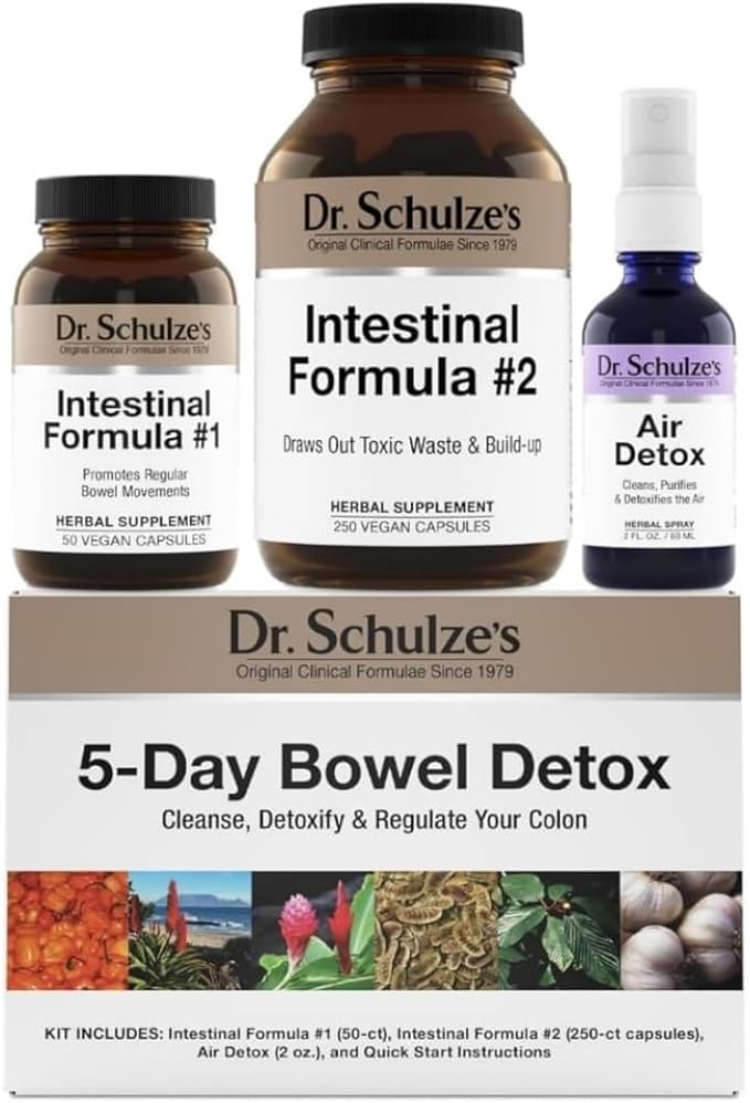 Dr. Schulze's | 5-Day Bowel Detox | Herbal Colon Cleanse | May Improve Digestion | Promotes Healthy Movements | Packaging May Vary-StrideForce Fitness