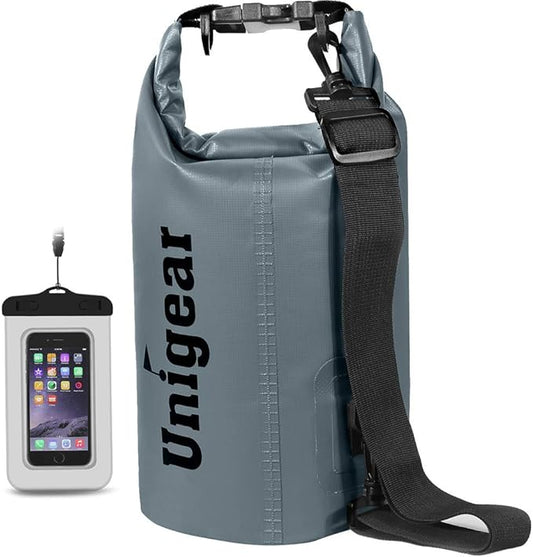 Unigear Dry Bag Waterproof, 2L/5L/10L/20L/30L/40L Floating and Lightweight Bags for Kayaking, Boating, Fishing, Swimming and Camping with Waterproof Phone Case-StrideForce Fitness