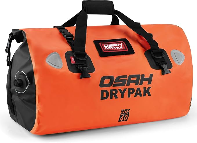 Waterproof Duffel Bag - Motorcycle Dry Bag Tail Bag with Large Storage Space, Waterproof Luggage Duffle Bags with Outer Mesh Zipper Pocket for Camping, Kayaking, Fishing & Traveling-StrideForce Fitness