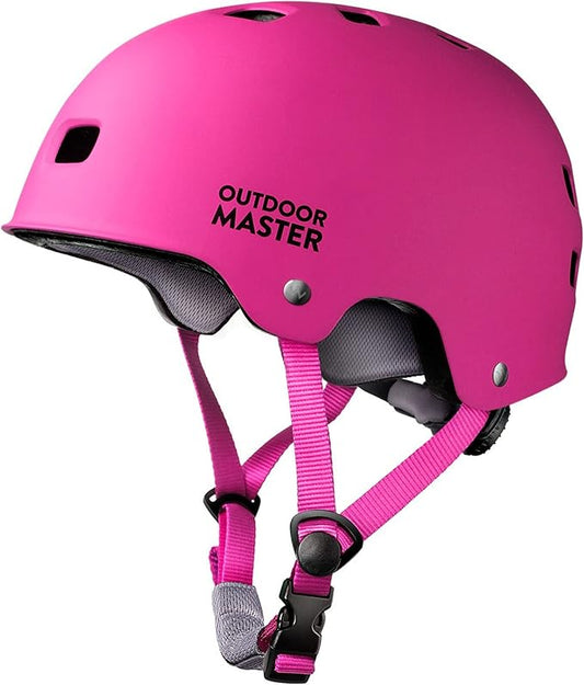 OutdoorMaster Skateboard Cycling Helmet - Two Removable Liners Ventilation Multi-Sport Scooter Roller Skate Inline Skating Rollerblading for Kids, Youth & Adults-StrideForce Fitness