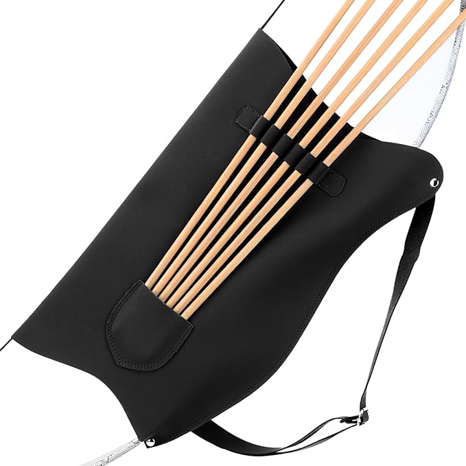 LWANO Archery Bow Carrier with Arrow Slots, Archery Bow and Arrow Holder for Recurve Horsebow Traditional Bow, Adjustable Shoulder Strap-StrideForce Fitness