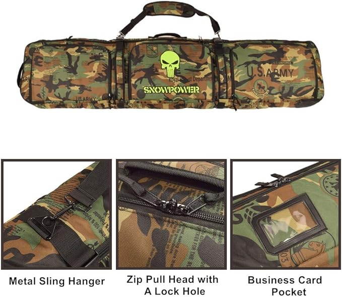 UNISTRENGH Waterproof Snowboard Bag Multi-compartment Adjustable Durable Snow Sports Equipment Backpack Bags for Air Travel-StrideForce Fitness